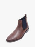 Pod Birch Leather Waxy Chelsea Boots, Brown