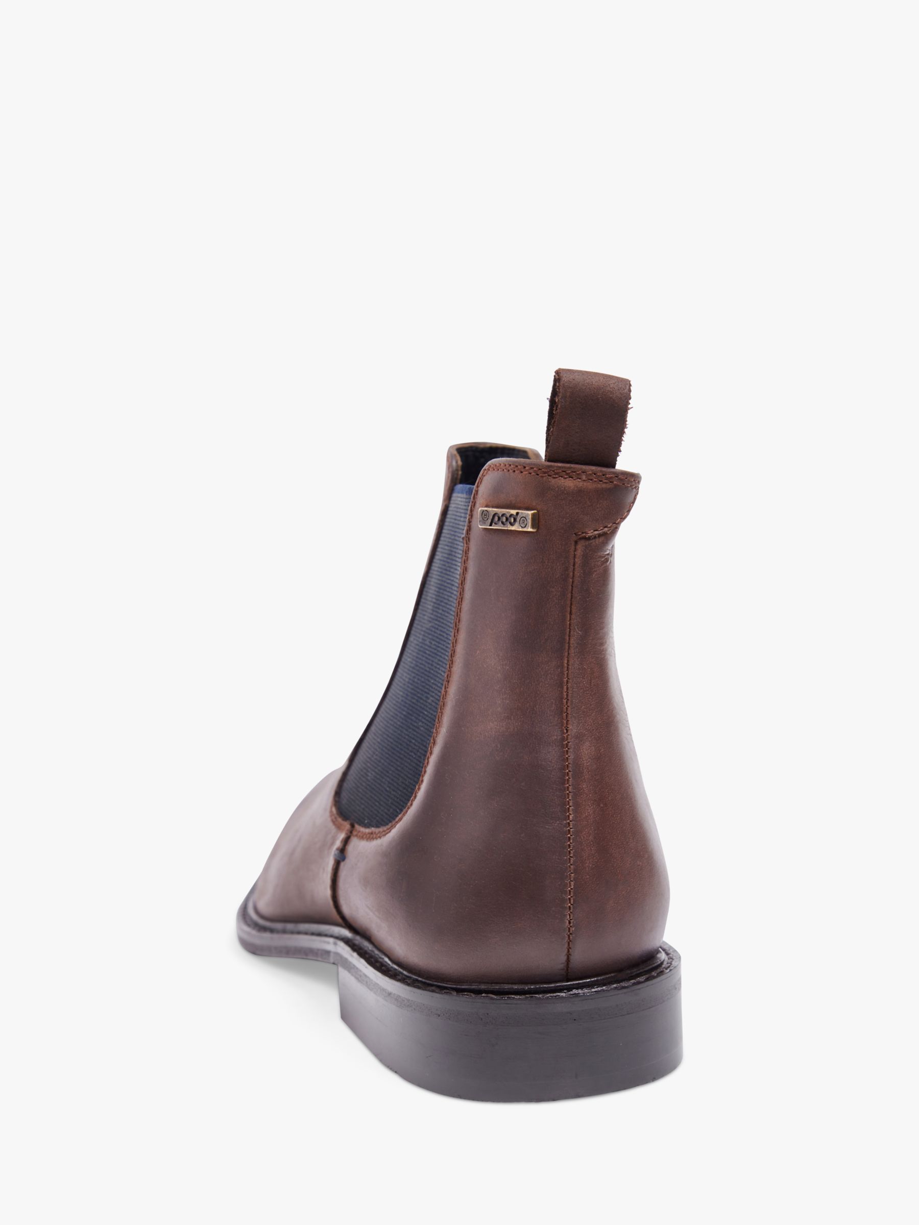Buy Pod Birch Leather Waxy Chelsea Boots, Brown Online at johnlewis.com