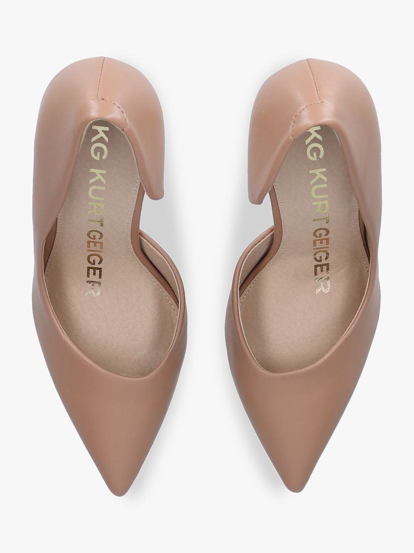 Buy KG Kurt Geiger Alexandra3 Court Shoes, Camel Online at johnlewis.com