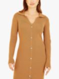 Mela London Knitted Shirt Knee Length Dress