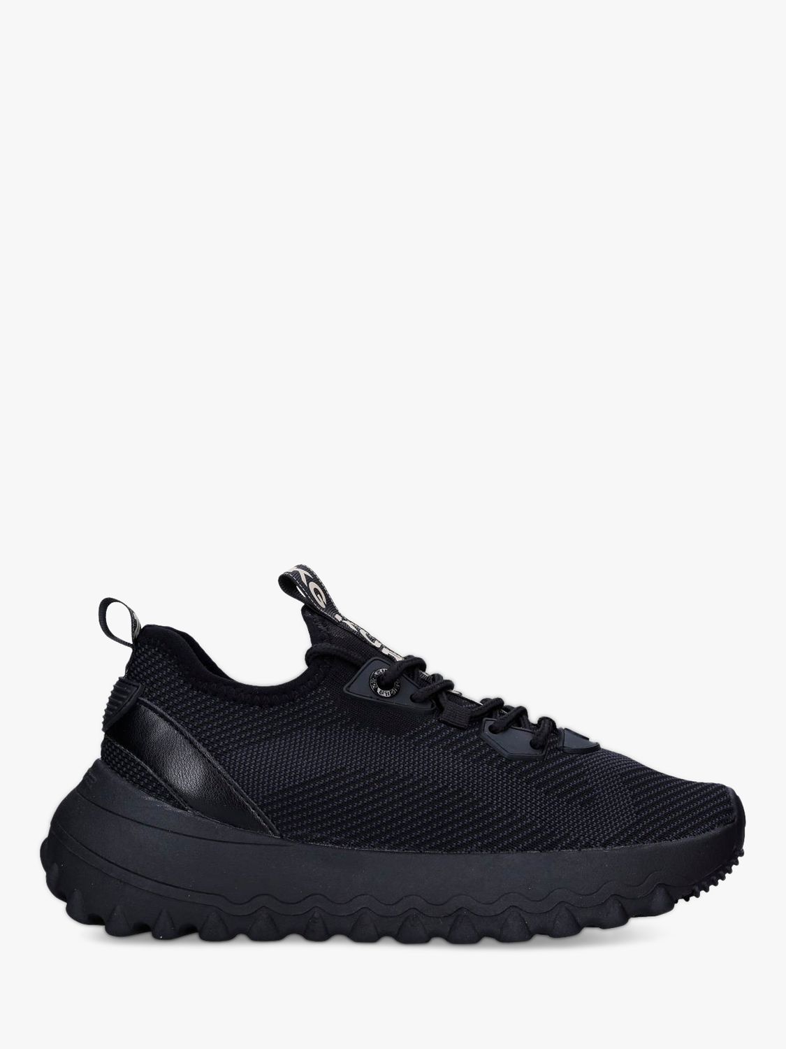 KG Kurt Geiger Lowell Knitted Trainers, Black at John Lewis & Partners