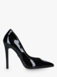 KG Kurt Geiger Alyx3 Patent Court Shoes, Black, Black
