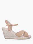 KG Kurt Geiger Purdy Espadrille Wedge Heel Sandals, Camel, Camel