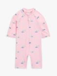 John Lewis Baby Fish Sunpro Suit, Pink