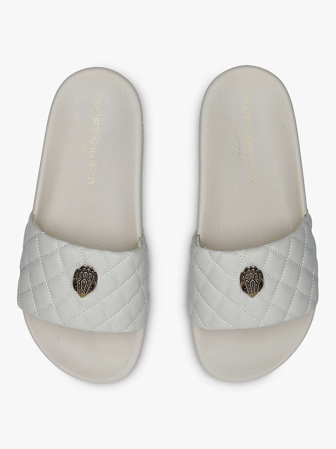 Buy Kurt Geiger London Meena Eagle Quilted Slider Sandals Online at johnlewis.com
