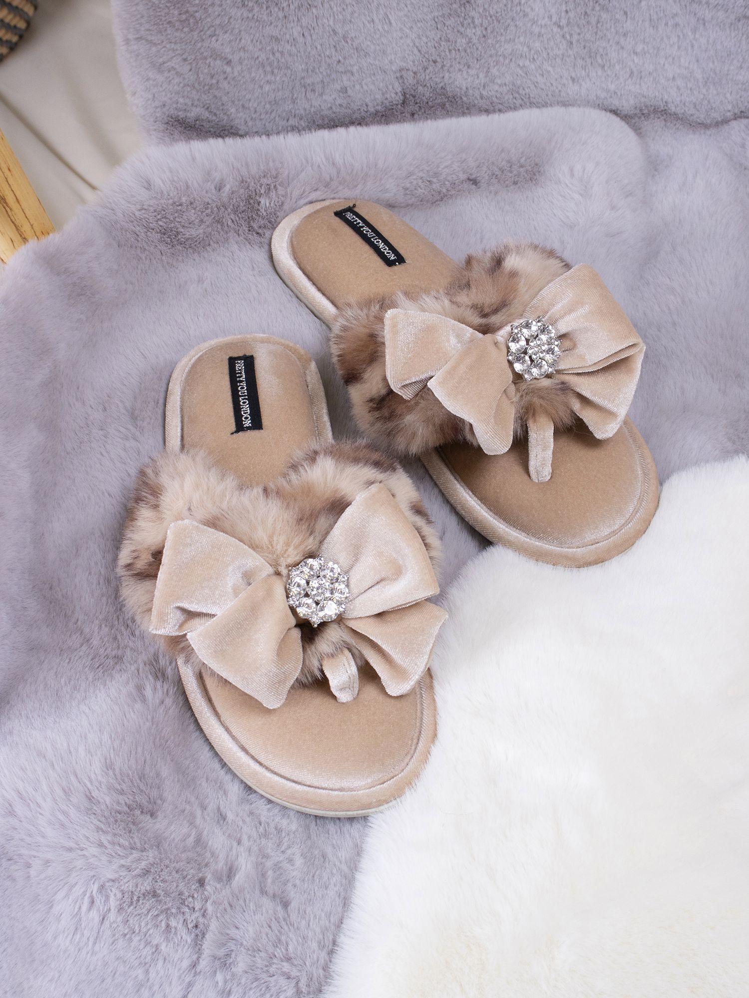 Buy Pretty You London Amelie Slippers Online at johnlewis.com