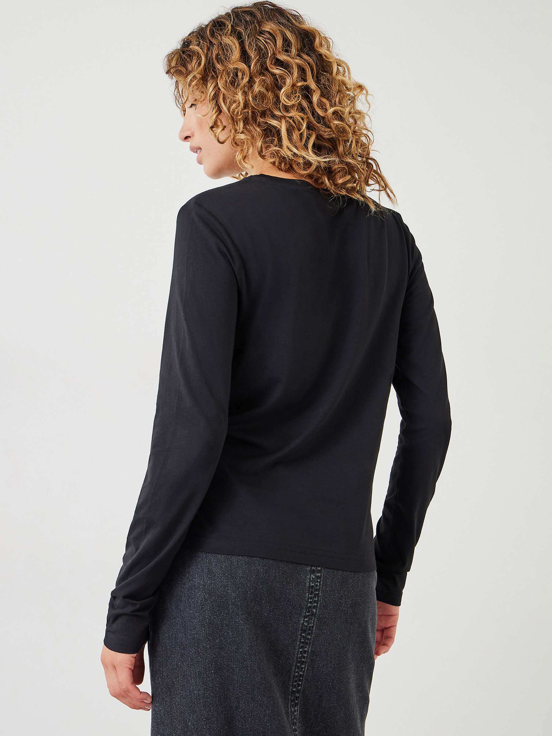 Buy HUSH Ariadne Ruched Top, Black Online at johnlewis.com