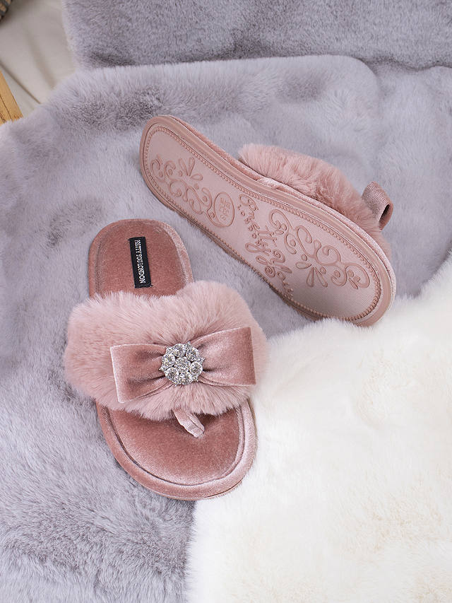 Pretty You London Amelie Slippers, Pink