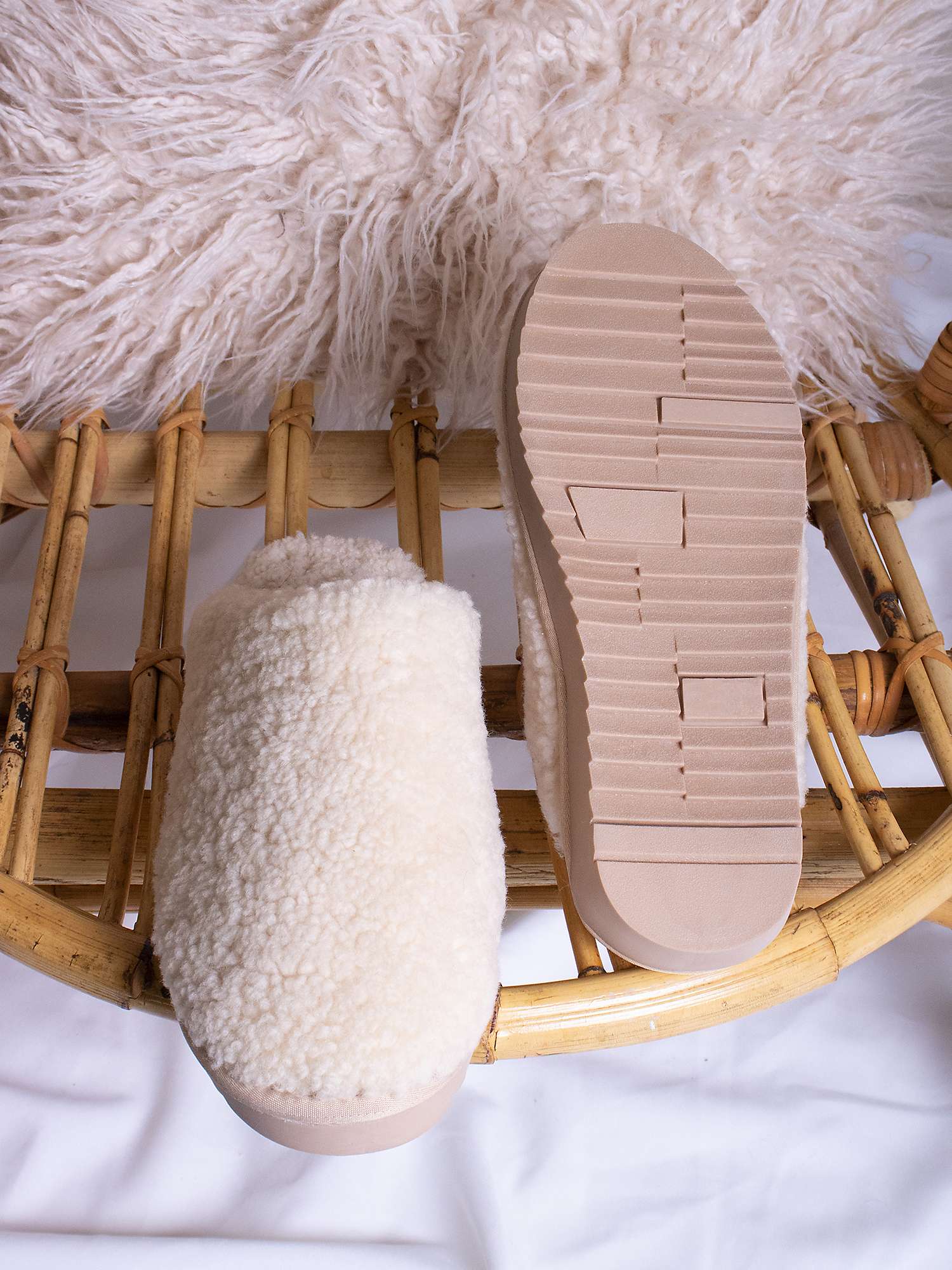 Buy Pretty You London Jude Sheepskin Mule Slippers Online at johnlewis.com