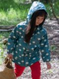 Little Green Radicals Kids' Falling Water Waterproof Recycled Raincoat, Blue
