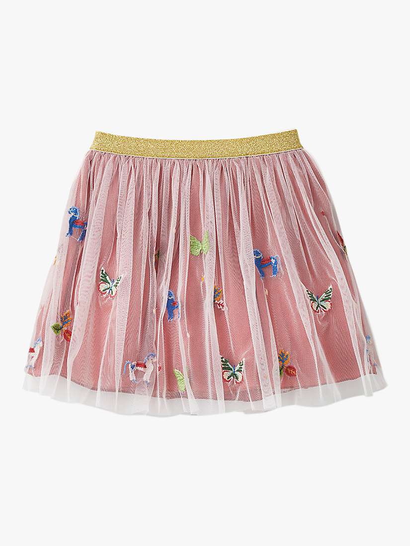 Buy Stych Kids' Embroidered Butterfly & Unicorn Skirt, Pink Online at johnlewis.com