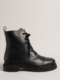 Ted Baker Darcyo Leather Biker Boots, Black, Black