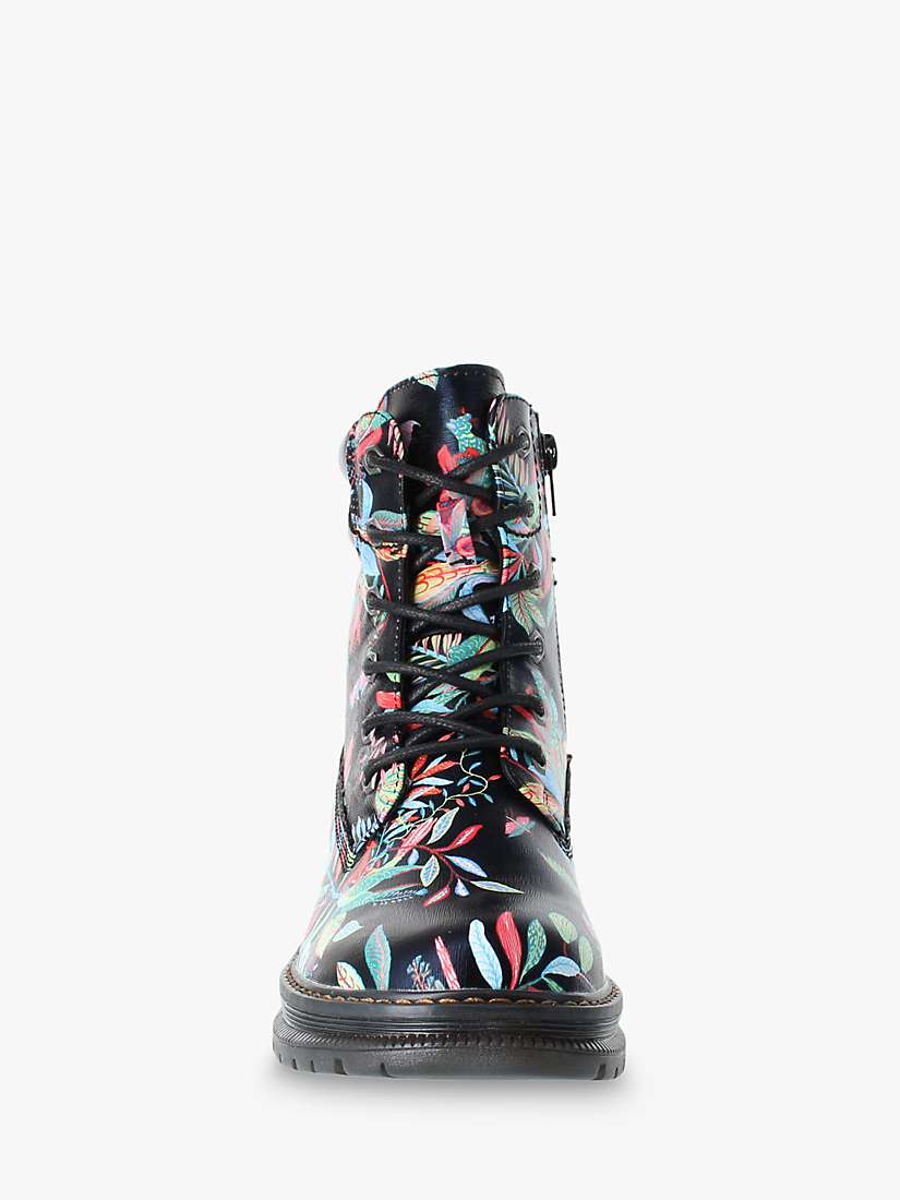 Buy Westland by Josef Seibel Peyton 01 Floral Ankle Boots, Black/Multi Online at johnlewis.com