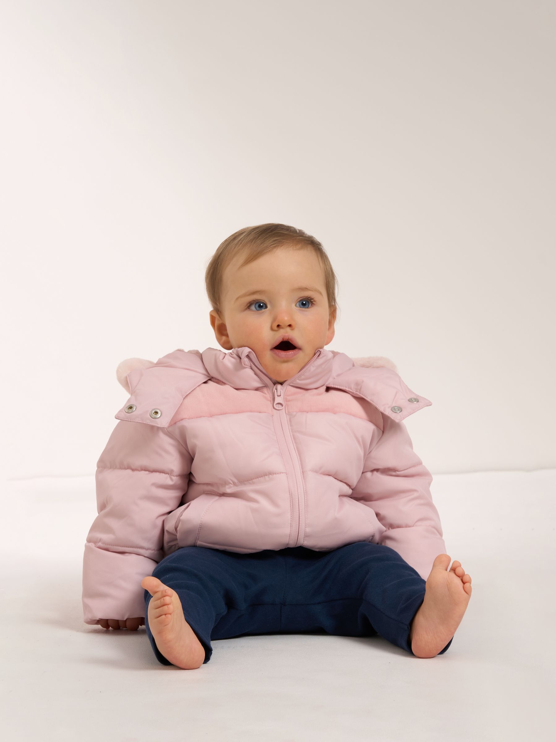 Truly Baby Padded Coat, Blush, 0-3 months