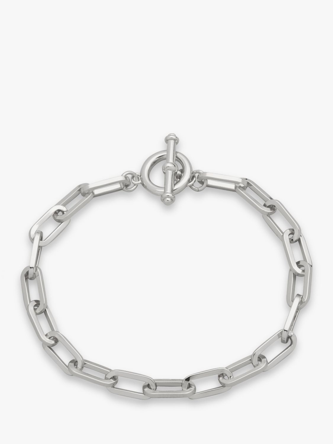 HUSH Yasmin Curated Paperclip Chain Bracelet, Silver