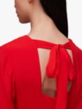 Whistles Amira Tie Detail Dress, Red