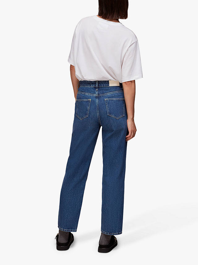 Whistles Authentic Mollie Straight Jeans, Denim at John Lewis & Partners