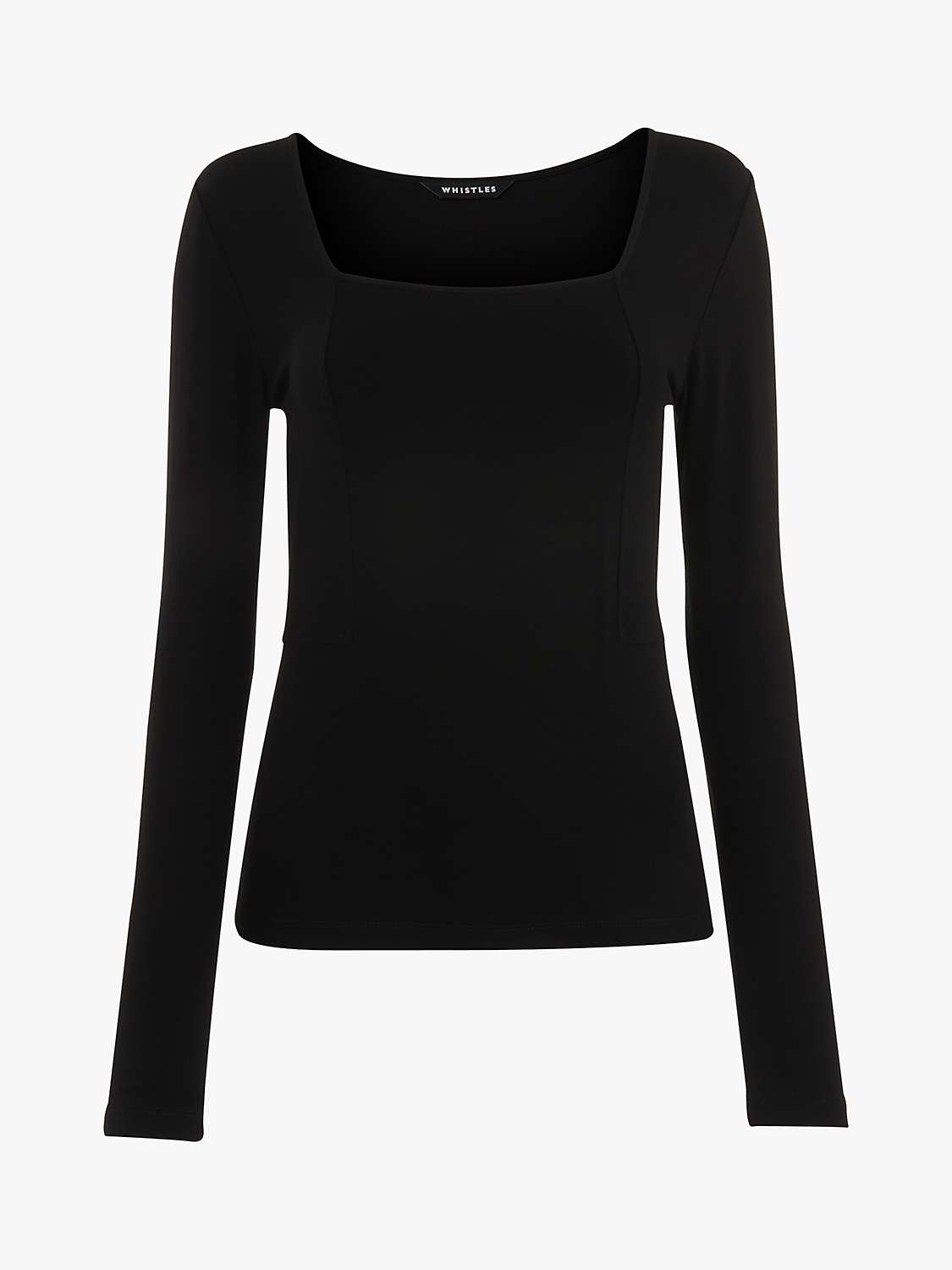 Buy Whistles Square Neck Long Sleeve Top Online at johnlewis.com