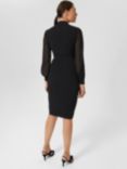 Hobbs Stephanie Tuxedo Dress, Black