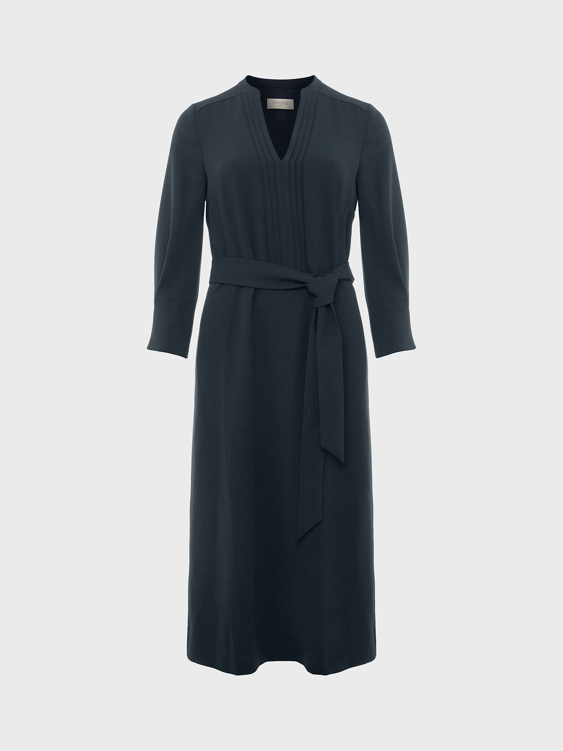 Buy Hobbs Isobel Midi Dress, Dark Pine Green Online at johnlewis.com