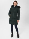 Hobbs Petite Tali Puffer Coat, Dark Ivy Green