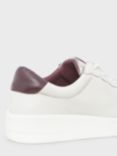 Hobbs Mollie Leather Trainers, White/Plum