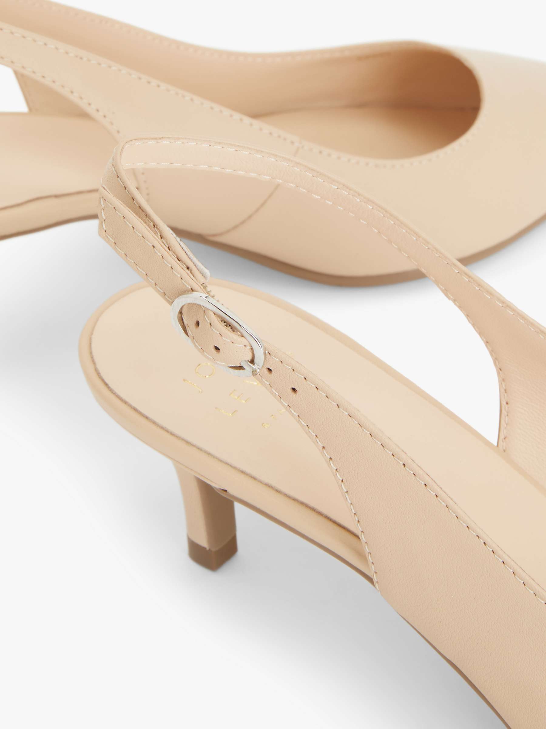 Buy John Lewis Greece Leather Kitten Heel Slingback Court Shoes Online at johnlewis.com