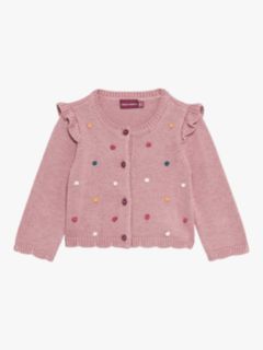 Pink Buttons Sweater-Baby 3M