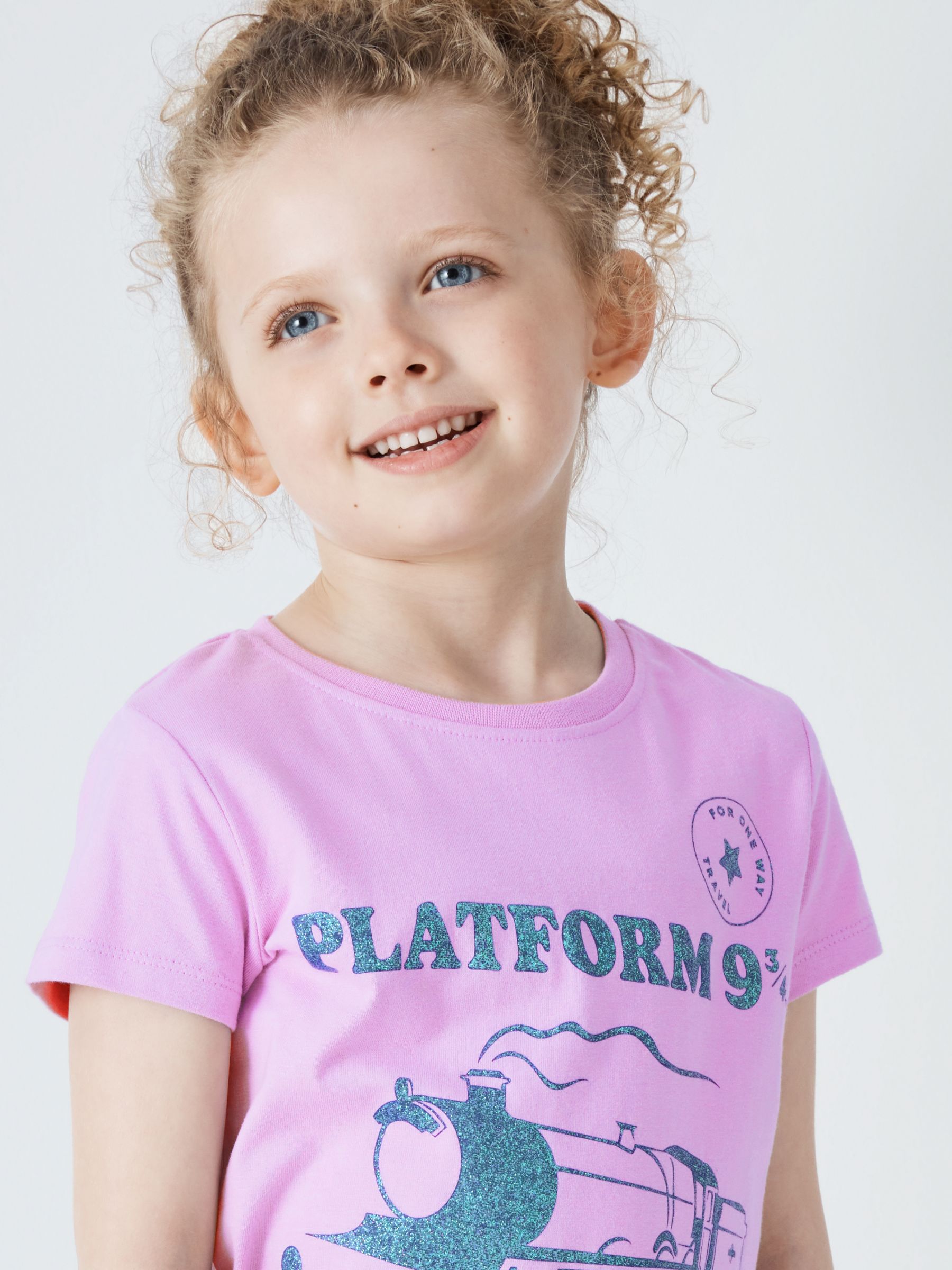 Fabric Flavours Kids' Potter Train Top, Purple at & Partners