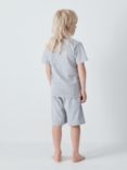 Fabric Flavours Kids' Harry Potter Castle Shield Logo Shortie Pyjamas, Grey Marl