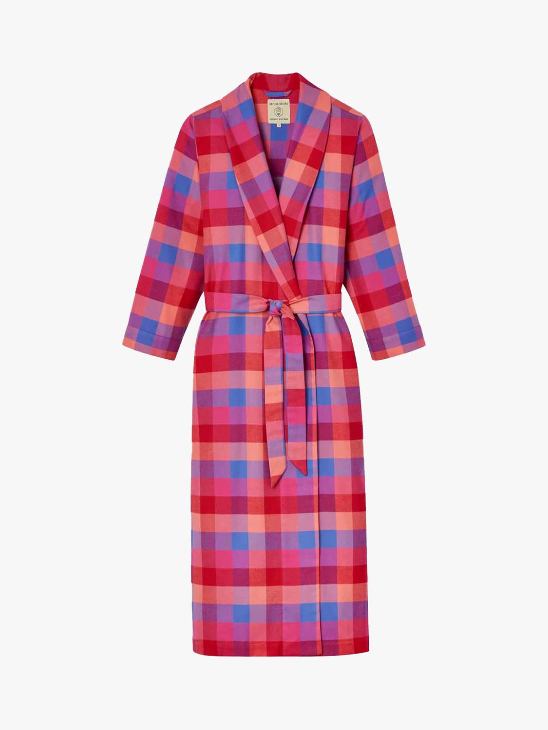 Buy British Boxers Shire Square Brushed Cotton Dressing Gown Online at johnlewis.com
