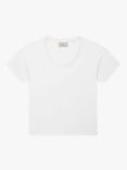 British Boxers Plain Scoop Neck T-Shirt, White