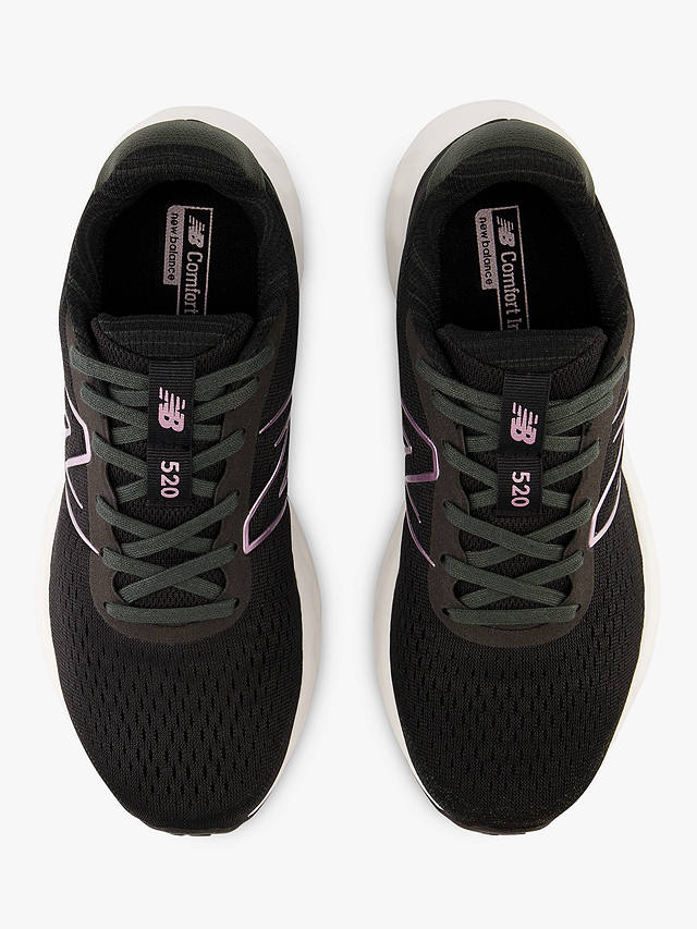 New Balance 520v8 Women's Running Shoes, Black/White