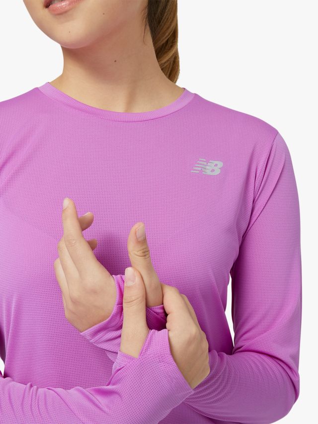 New balance long on sale sleeve running top womens