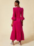 Aspiga Victoria 3/4 Sleeve Stretch Corduroy Dress, Fuchsia