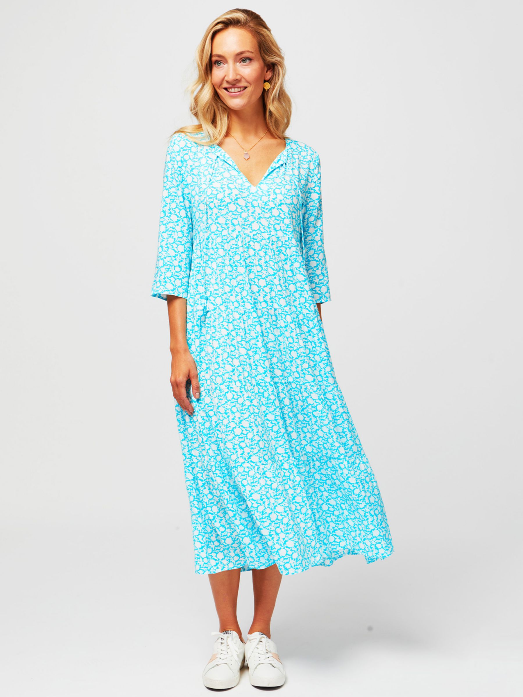 Aspiga Emma Floral Print Midi Dress