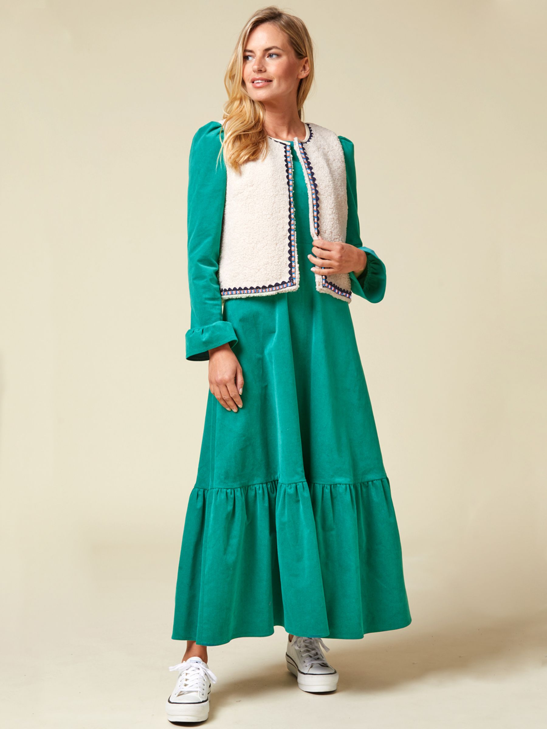 Buy Aspiga Victoria Long Sleeve Stretch Corduroy Dress Online at johnlewis.com