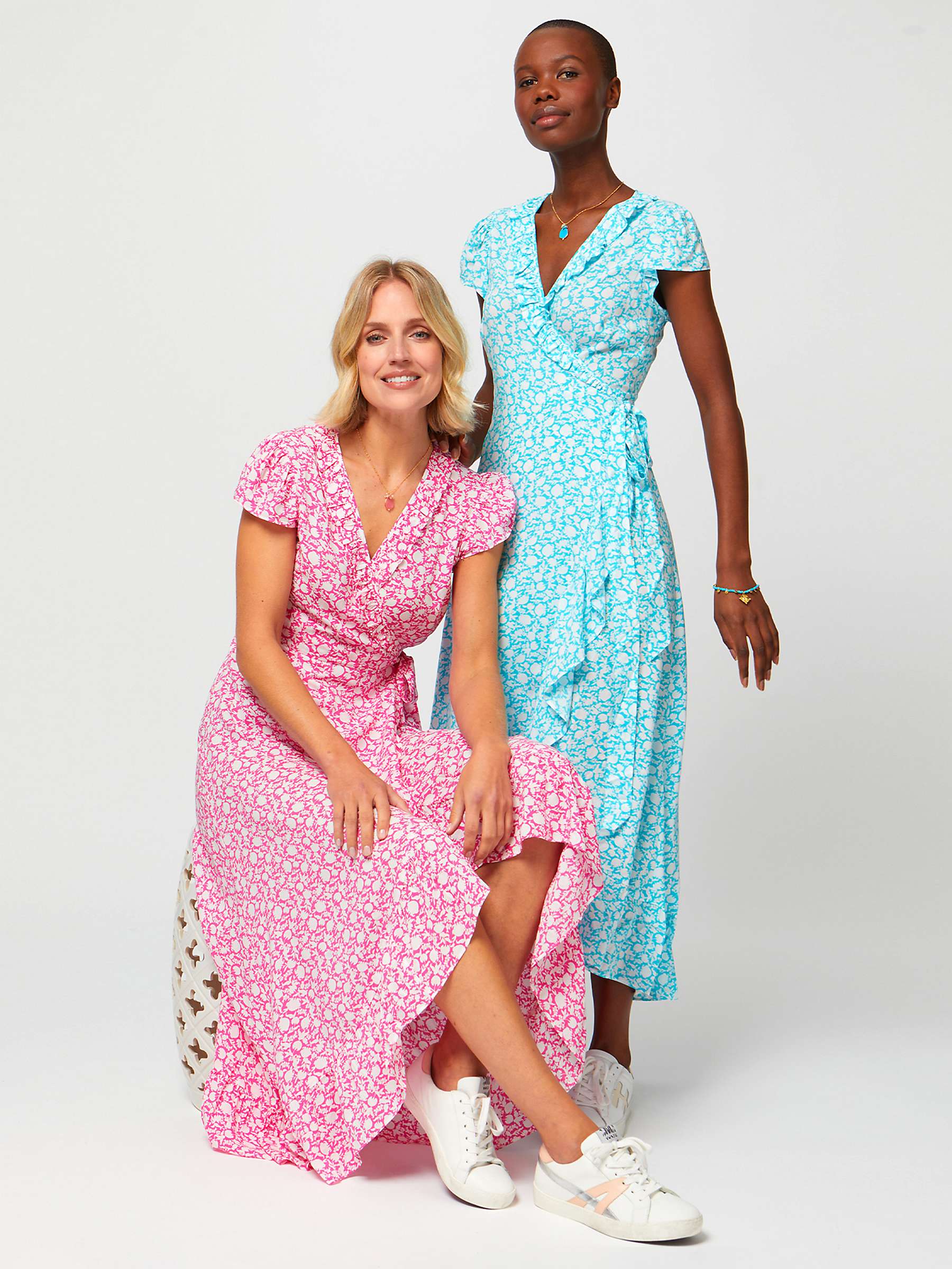 Buy Aspiga Demi Floral Print Wrap Midi Dress Online at johnlewis.com
