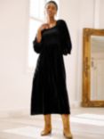 Aspiga Nancy Velvet Dress, Black
