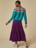 Aspiga Sylvia Corduroy Midi Skirt, Purple