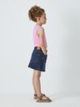 John Lewis Kids' Plain Denim Mini Skirt, Blue