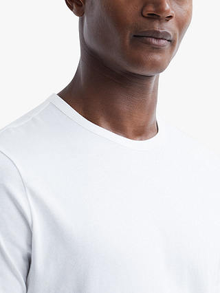 Reiss Melrose Cotton Crew Neck T-Shirt, Optic White