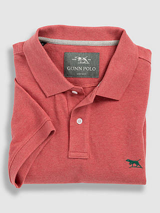 Rodd & Gunn Gunn Cotton Slim Fit Short Sleeve Polo Shirt, Dustyrose