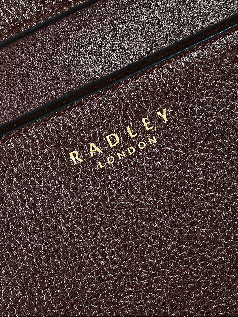Radley Postman Mews Leather Shoulder Bag, Mahogany at John Lewis & Partners