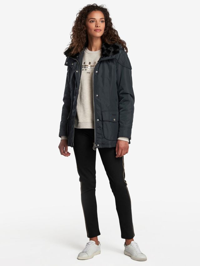 Barbour womens best sale outlaw jacket black