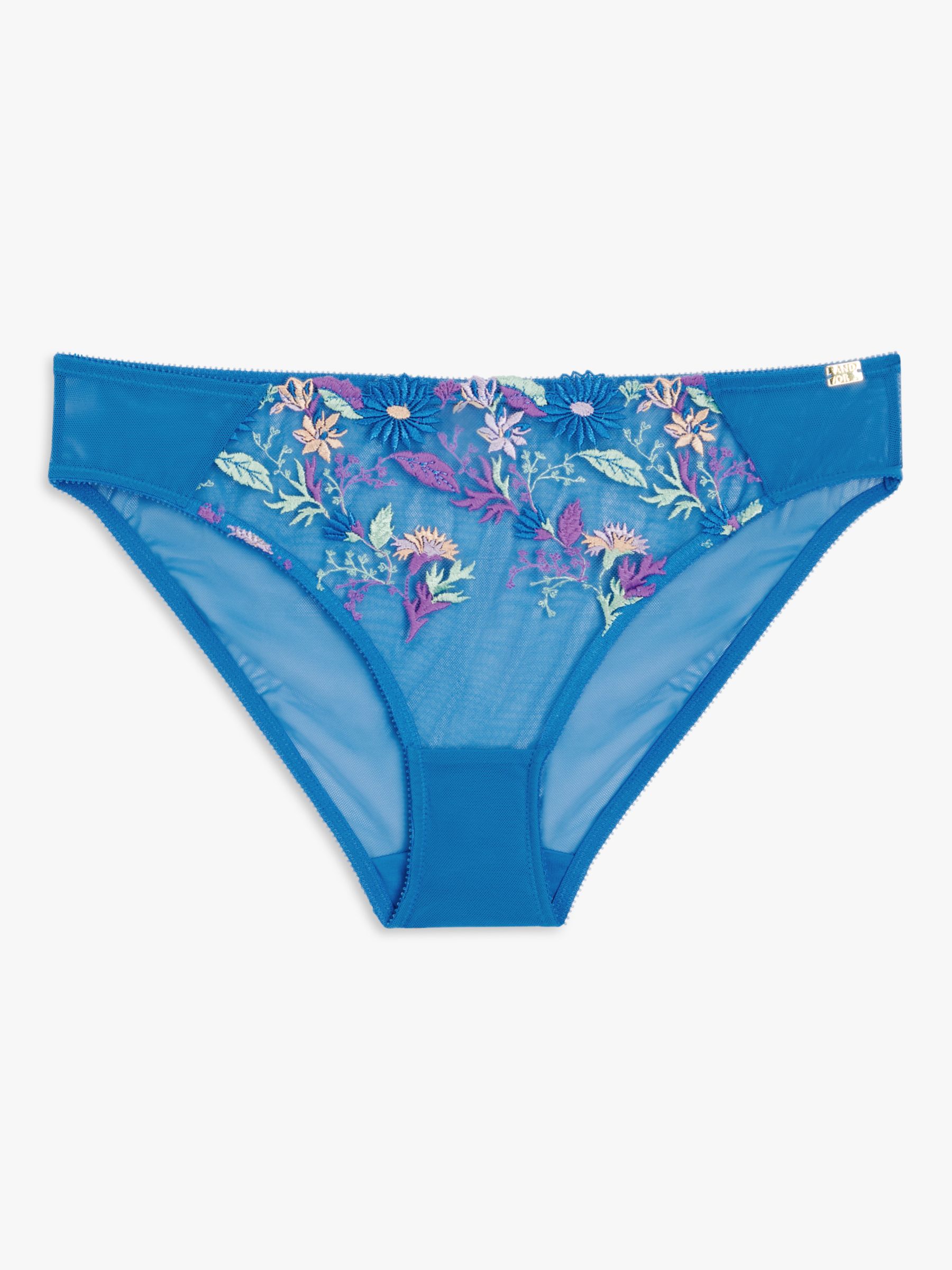 AND/OR Kiki Floral Knickers, Blue/Multi at John Lewis & Partners