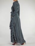 Aab Bold Stripes Maxi Dress, Black/Multi