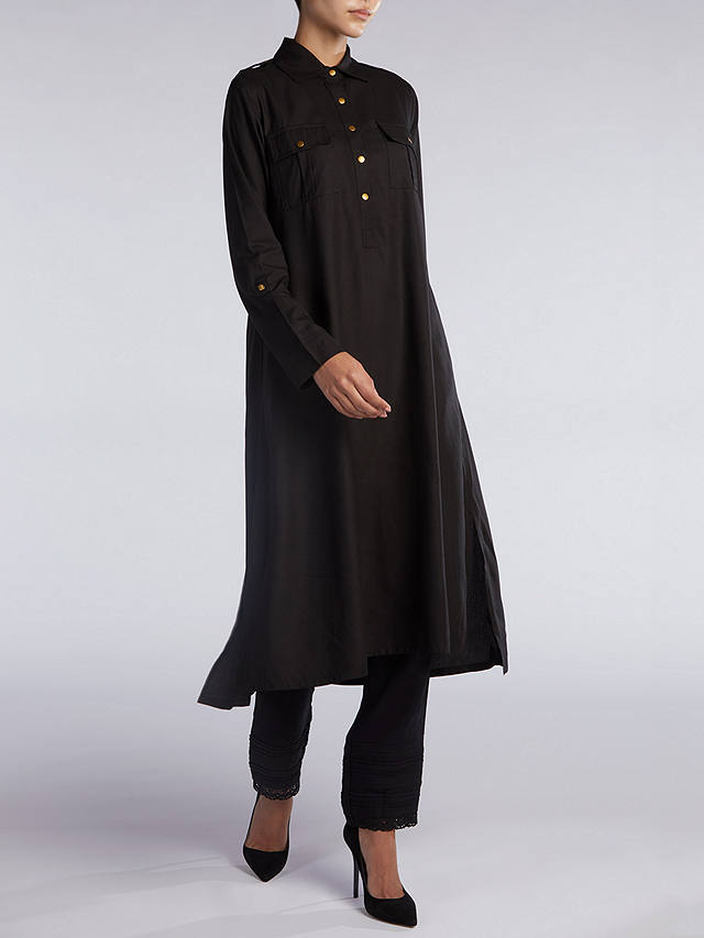 Aab Utility Shirt Dress, Black