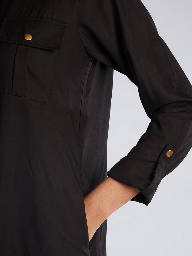 Aab Utility Shirt Dress, Black