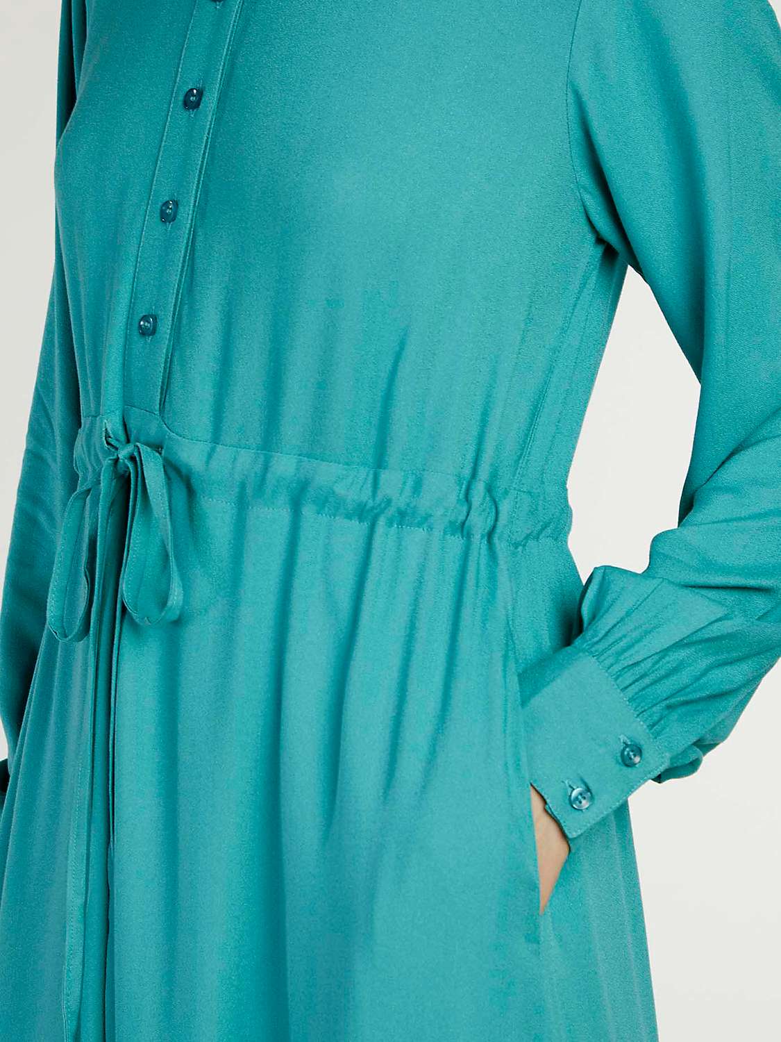 Buy Aab Sencilla Drawcord Waist Maxi Dress, Light Blue Online at johnlewis.com